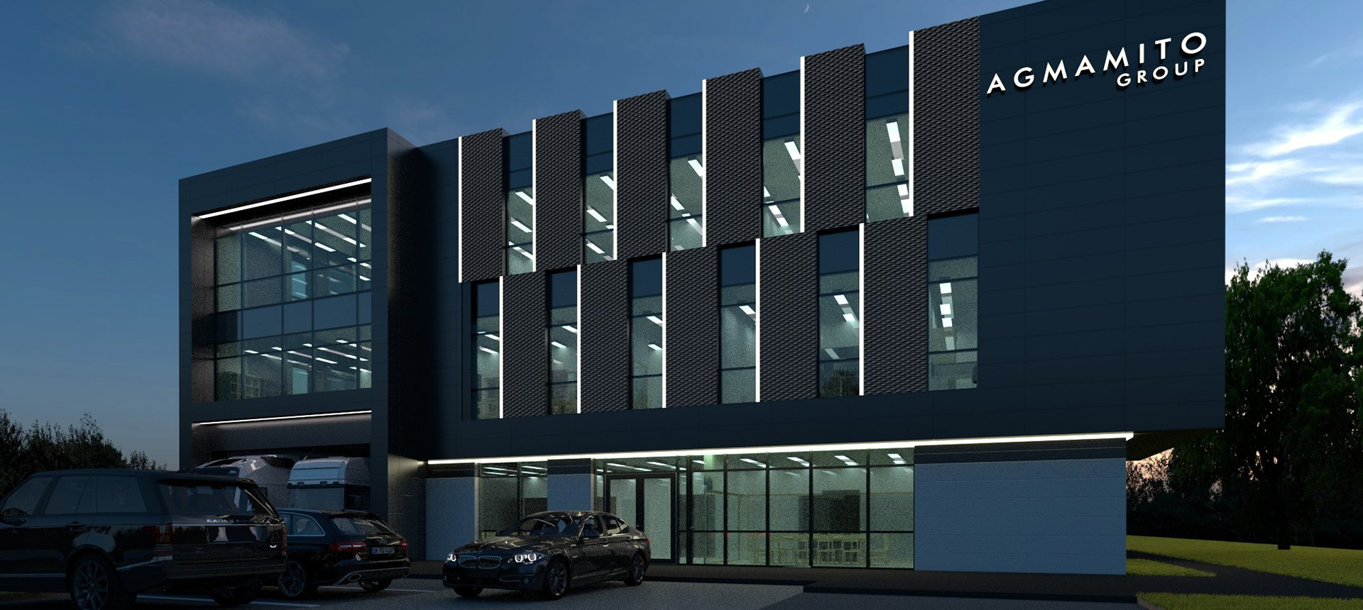 The contract for the construction of a new office building has been signed!